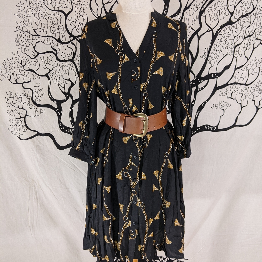 H&M Baroque Print Tunic Dress